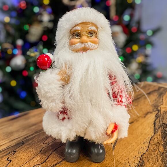 Winter Wonderland Santa In His Bifocals, Ornament or Small Standing Decor, 5.5" - Picture 1 of 7
